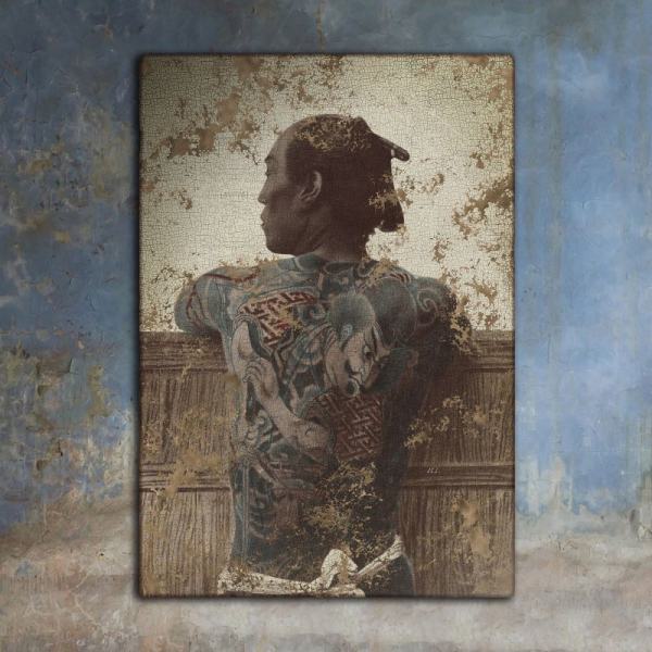 Quadro Giapponese tatuato - Artista sconosciuto